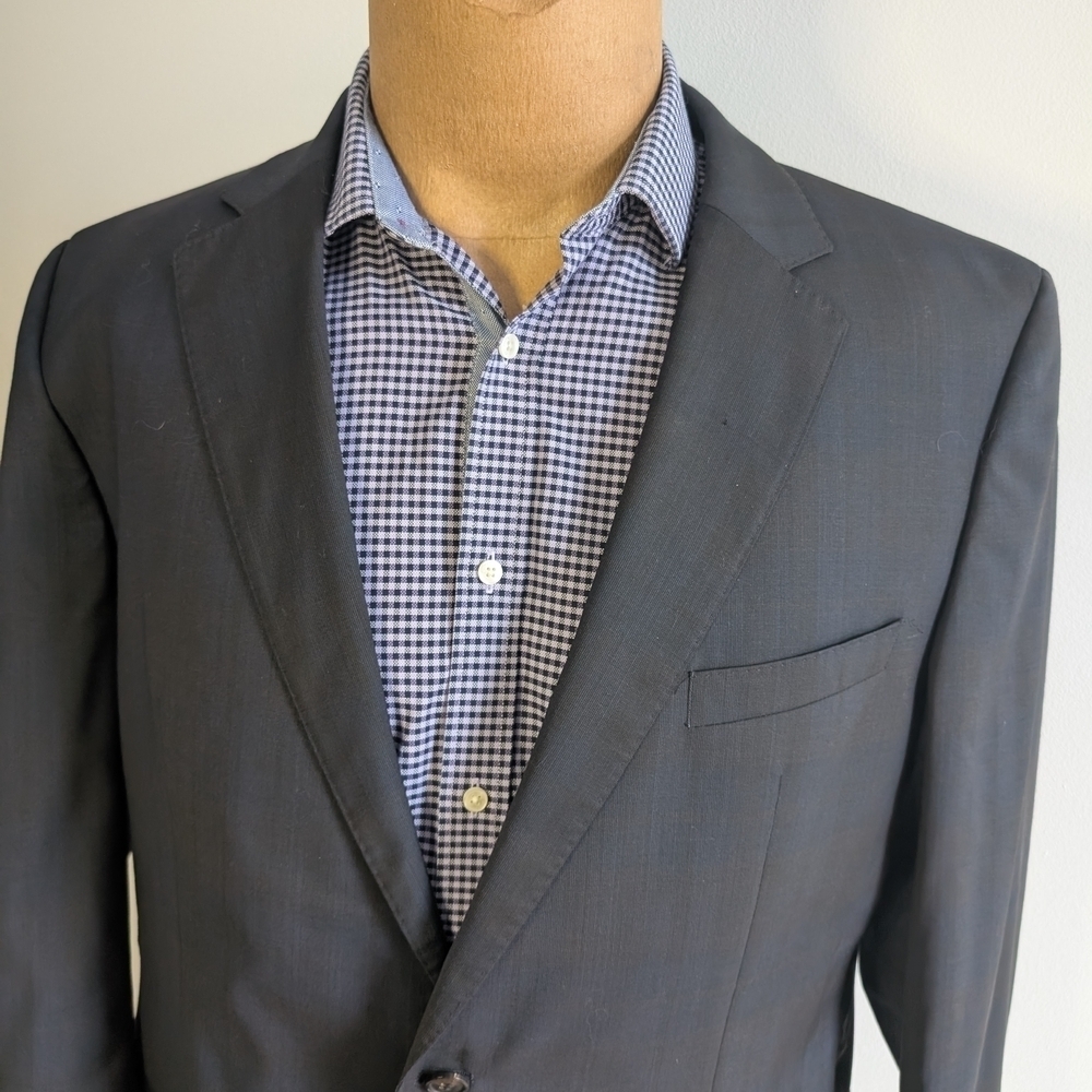 🇩🇪HUGO BOSS Dark Blue Sport Coat Classic Notched Lapel, The James/Sharp